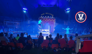 News 5 Giving Back By Funding Jay Miller'S Circus Performance For Melksham School'S As Part Of The Ve Day 80 Commemoration Events.