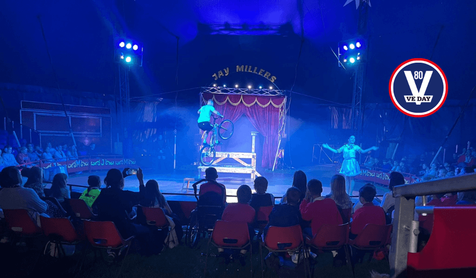 Giving back by funding Jay Miller's Circus performance for Melksham School's as part of the VE Day 80 commemoration events.